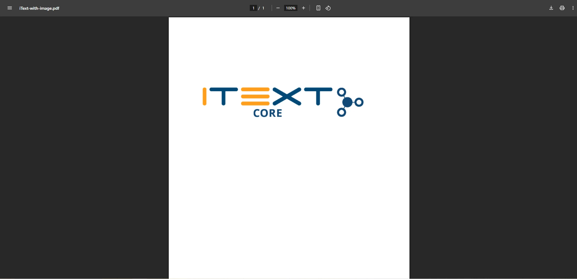 iText 7 PDF with image output