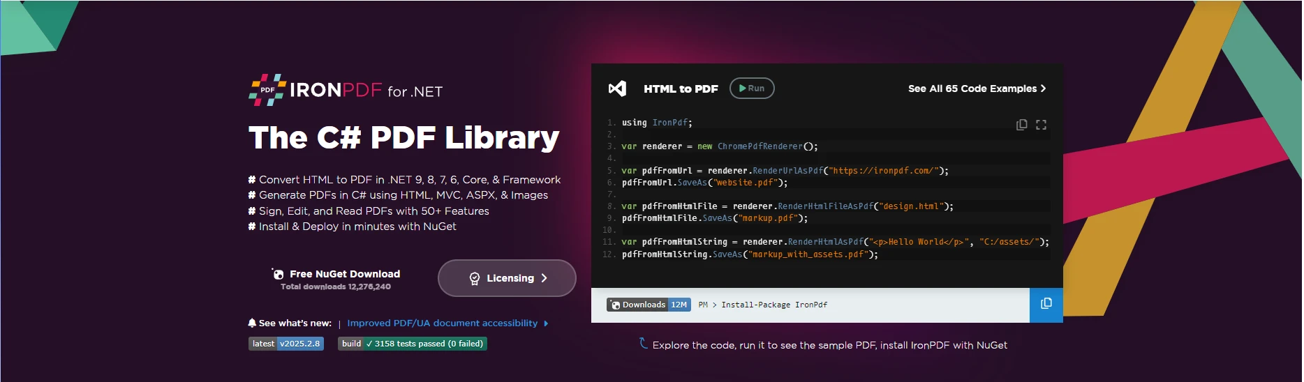 IronPDF vs PDFsharp Conversión de PDF a Imagen (Ejemplo de Código)