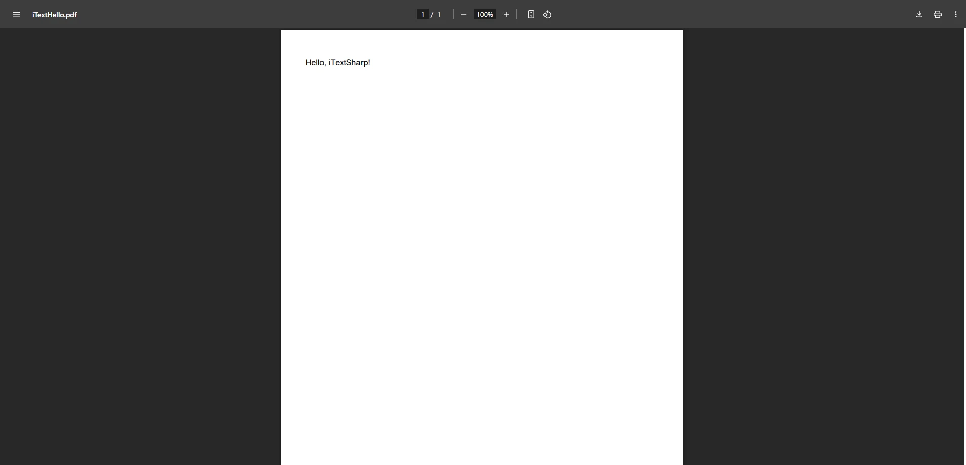 iText PDF-Ausgabe