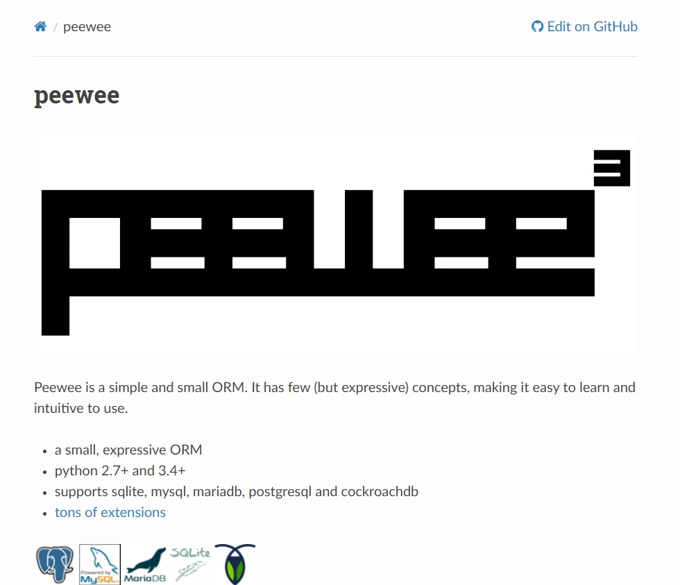 peewee Python ((How It Works: A Guide for Developers))